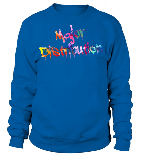 Major Distribution Paint Drip Minimalist Typograph Sweatshirt Unisex