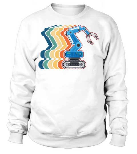 Robot Robotics Engineer Retro Sweatshirt Unisex