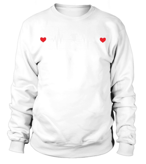 skier heartbeat Sweatshirt Unisex