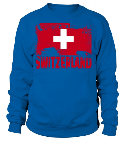 Switzerland Flag Vintage Distressed Swiss Grunge T Sweatshirt Unisex