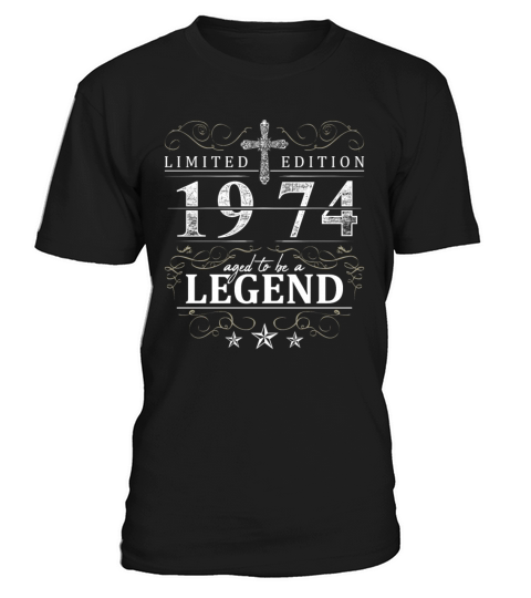 Cross Vintage Birthday Birth Year 1974 Gift T-Shirt Unisex