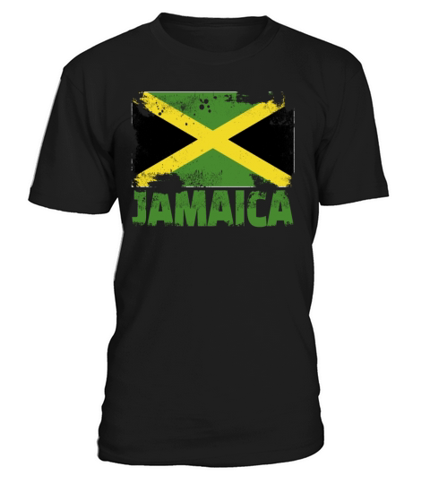 Jamaica Flag Vintage Distressed Jamaican Grunge Tr T-Shirt Unisex