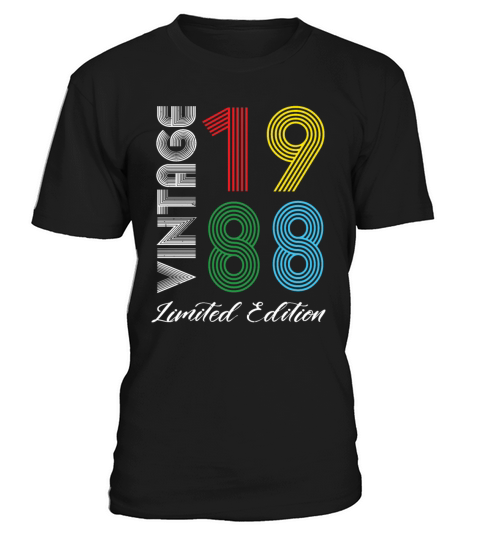 Vintage 1988 Vintage Birthday Retro Vintage T-Shirt Unisex