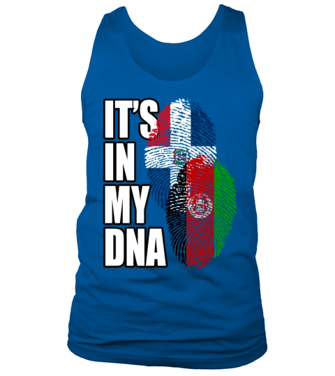 Afghan And Dominican Mix Heritage DNA Flag Tank Top Unisex