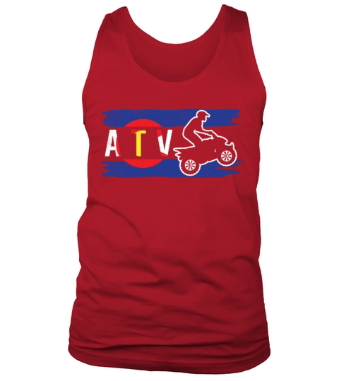 all terrain vehicles vintage colorado flag art Tank Top Unisex