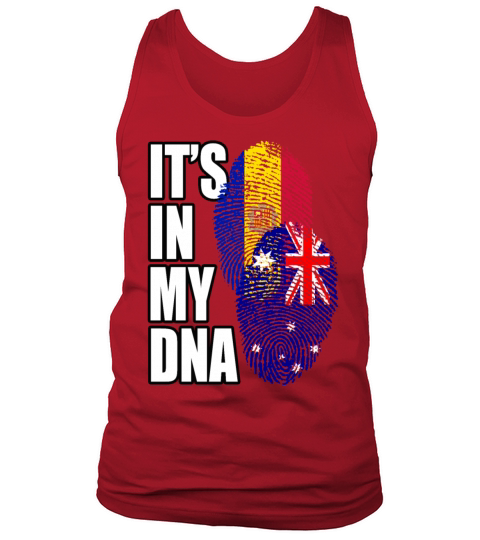 Andorran And Australian Mix Heritage DNA Flag Tank Top Unisex