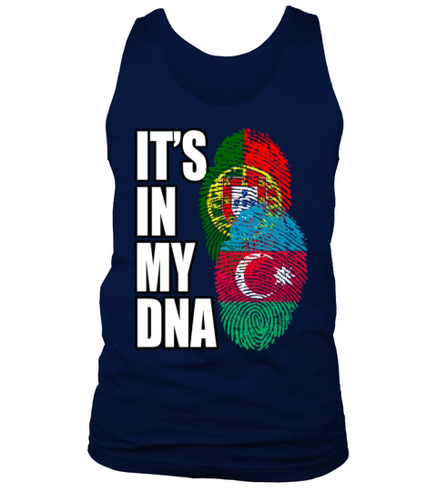 Azerbaijani And Portuguese Mix Heritage DNA Flag Tank Top Unisex