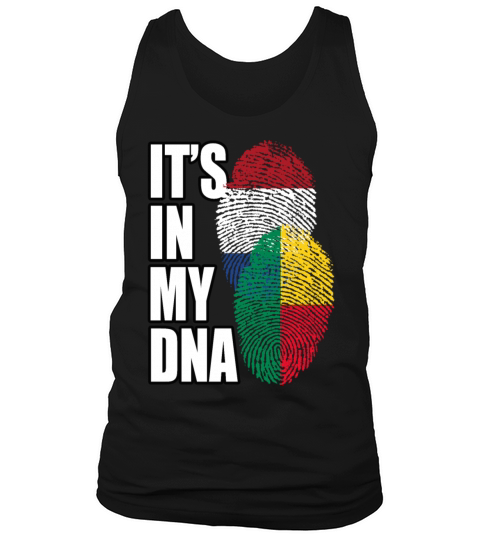Beninese And Dutch Mix Heritage DNA Flag Tank Top Unisex
