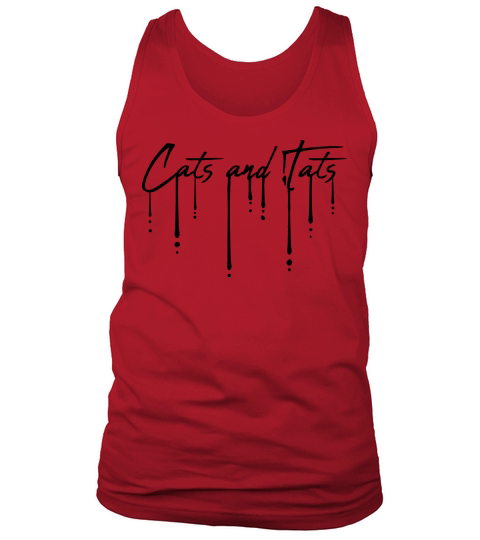 cats and tats quote Tank Top Unisex