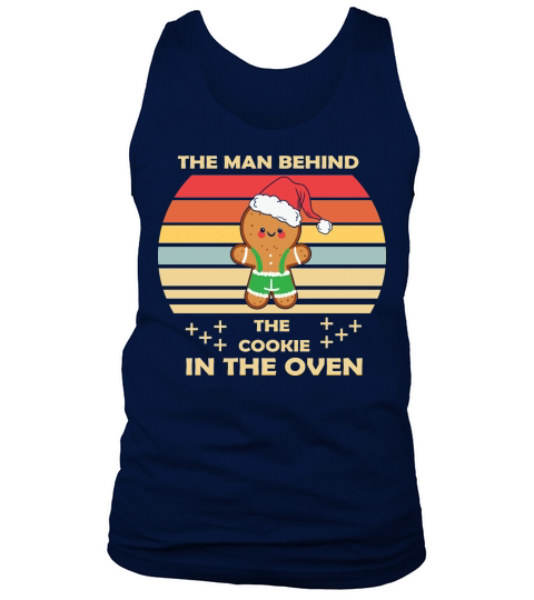 Christmas Pregnancy Man Behind Cookie Tank Top Unisex