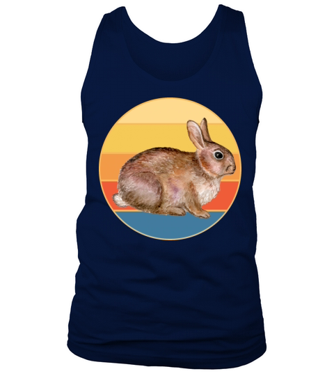 Cute Rabbit Bunny Retro Sunset Vintage Animal Pet Tank Top Unisex