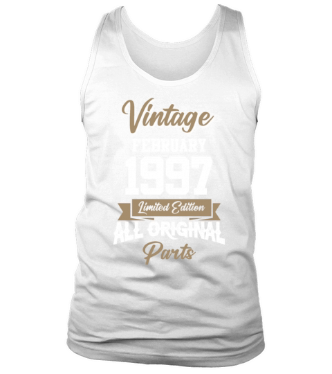 February 1997 Vintage Birthday Present Tank Top Unisex