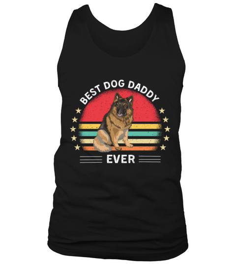 Funny German Shepherd Dog best dog daddy ever Tank Top Unisex