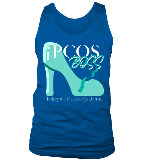 PCOS BOSS Babe Polycystic Ovary Syndrome Teal Tank Top Unisex