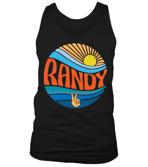 Randy Shirt Vintage Sunset Randy Groovy Tie Dye Tank Top Unisex