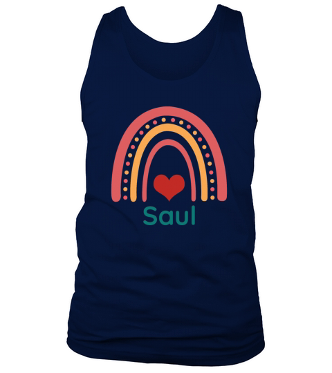 Saul Vintage Boho Rainbow Tank Top Unisex