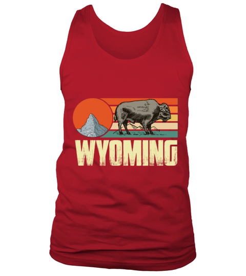 Wyoming Vintage Buffalo Nature Hiking Mountain Sou Tank Top Unisex