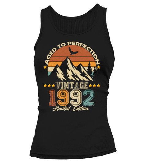 1992 vintage vintage retro birthday gift Tank top Woman
