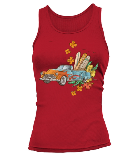 60s Classic Car Surfer Tank top Woman