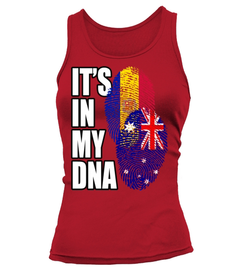 Andorran And Australian Mix Heritage DNA Flag Tank top Woman