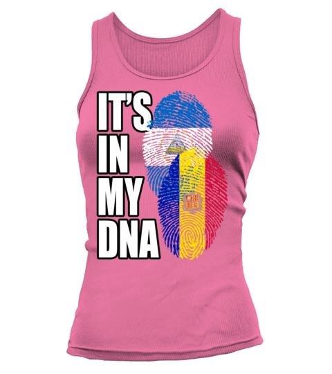 Andorran And Nicaraguan Mix Heritage DNA Flag Tank top Woman