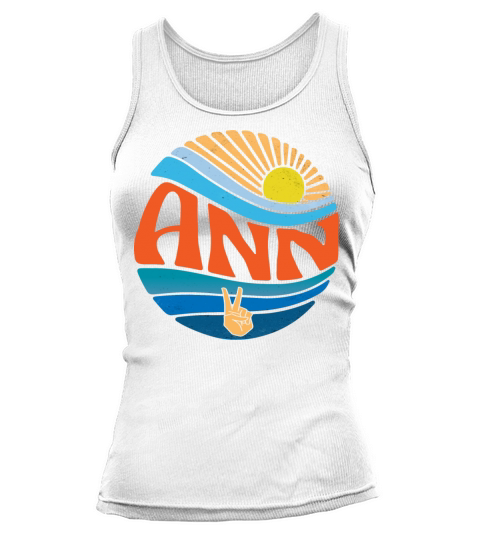 Ann Shirt Vintage Sunset Ann Groovy Tie Dye Tank top Woman