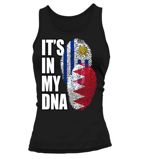 Bahraini And Uruguayan Mix Heritage DNA Flag Tank top Woman