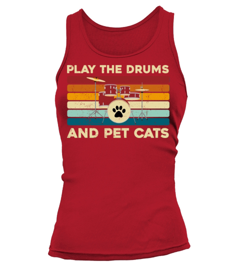 Cool Drummer Design For Drum Player Musician Funny Tank top Woman
