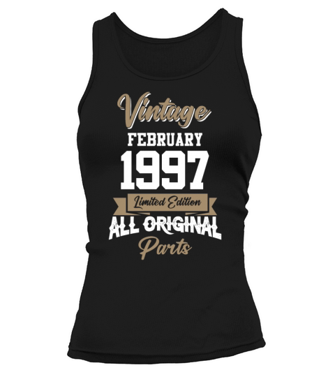 February 1997 Vintage Birthday Present Tank top Woman