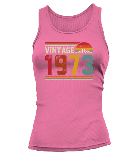 Vintage 1973 48 Years Old 48th Birthday Gift Tank top Woman