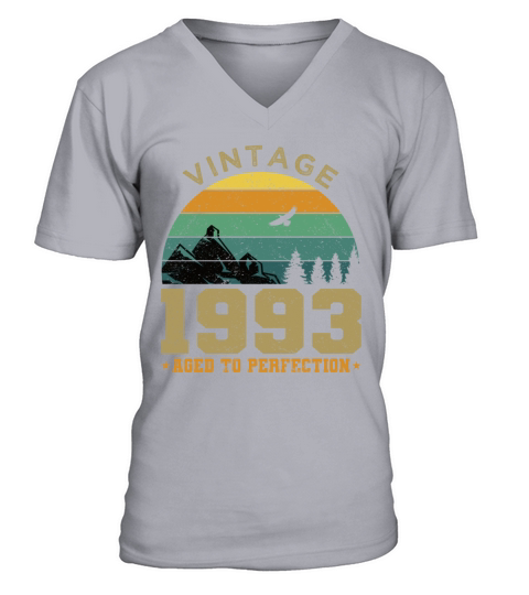 30th birthday vintage 1993 aged to perfection V-Neck T-shirt