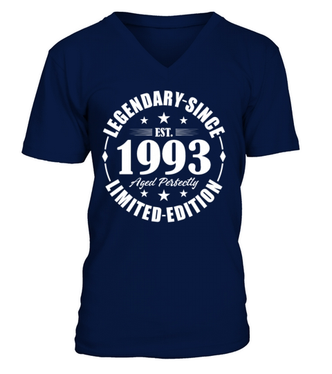 30th birthday vintage 1993 legendary since 1993 V-Neck T-shirt