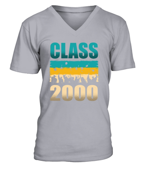 Class 2000 Decade 2000s Era Millenium Vintage V-Neck T-shirt