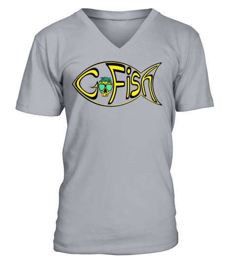 GO Fish - funny fishing quotes V-Neck T-shirt
