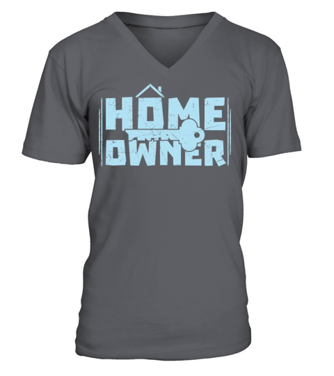 Home Owners Vintage Distressed Key V-Neck T-shirt