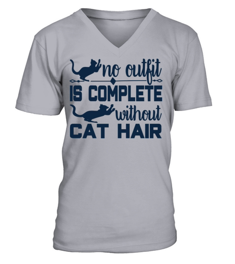 No outfit Is complete without CAT HAIR V-Neck T-shirt