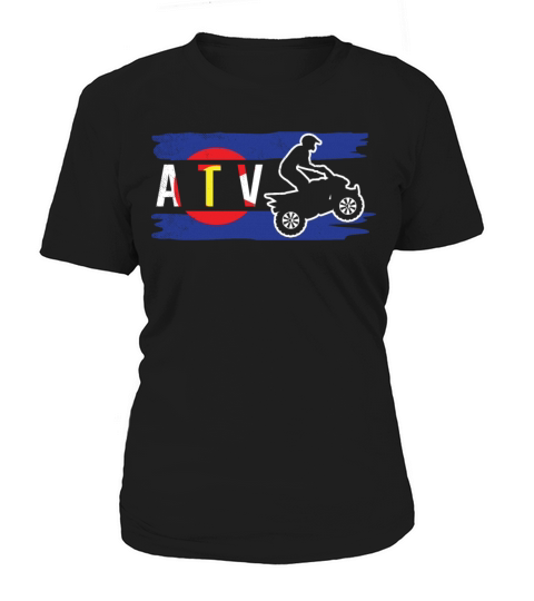 all terrain vehicles vintage colorado flag art Women's T-Shirt
