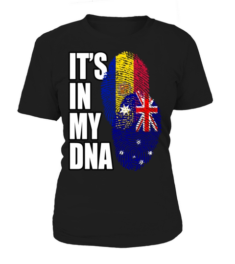 Andorran And Australian Mix Heritage DNA Flag Women's T-Shirt