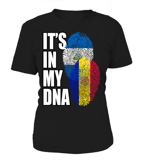Andorran And Nicaraguan Mix Heritage DNA Flag Women's T-Shirt