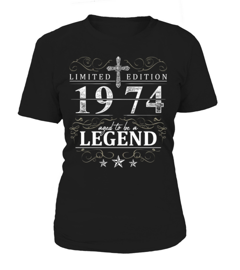 Cross Vintage Birthday Birth Year 1974 Gift Women's T-Shirt
