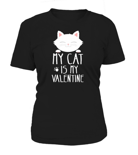 Cute Cat Valentines Day Kitten Kitty Love Gift Women's T-Shirt