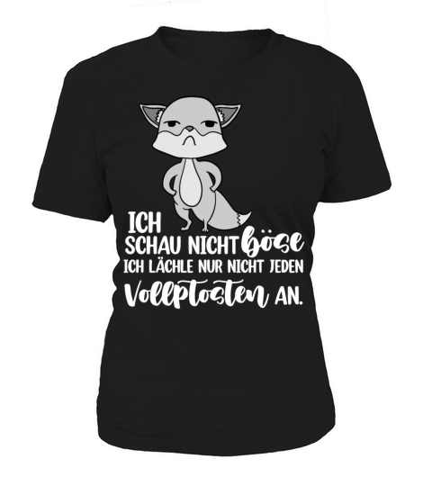 Funny Fox German Black Humor Design Women's T-Shirt