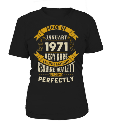 January 1971 Vintage Birthday Present Women's T-Shirt