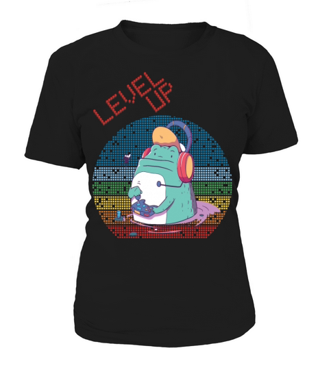 Level Up Gamer Video Games Retro Vintage Gaming Ga Women's T-Shirt