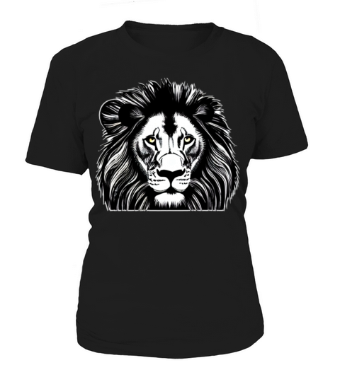 Lion Africa predator print head imprint with wild Women's T-Shirt