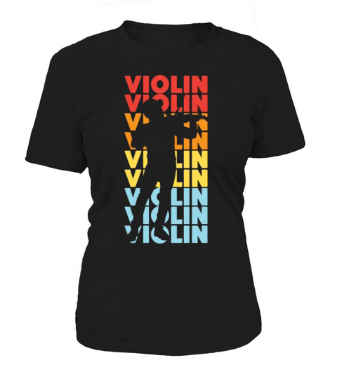Violin Violinist Retro Vintage Women's T-Shirt