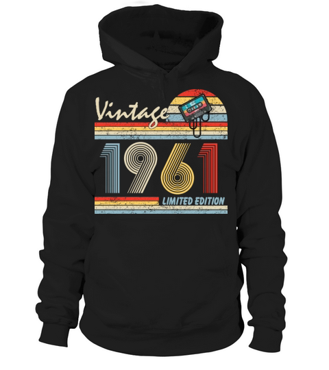 Happy 60th Birthday Vintage 1961 Shirt 60 Year Old Hoodie Unisex