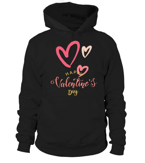 Happy Valentines Day cute retro pastel pink heart Hoodie Unisex