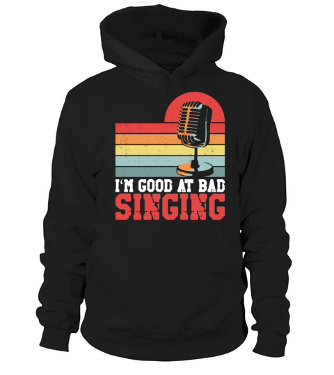 Karaoke Singer Retro Vintage Im Hoodie Unisex