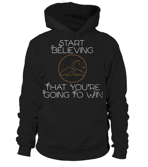 Mindset Start Believing Winning Geometric Inspirat Hoodie Unisex
